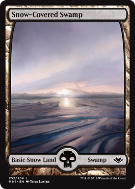 Snow-Covered Swamp (Modern Horizons) Near Mint Foil