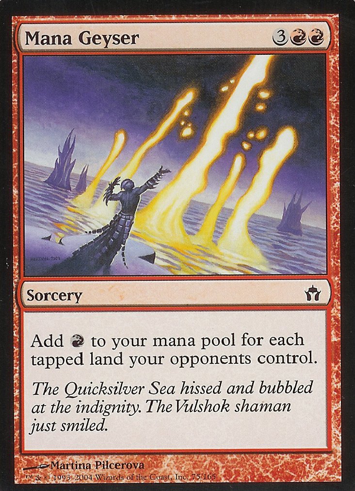 Mana Geyser (Fifth Dawn) Medium Play Foil