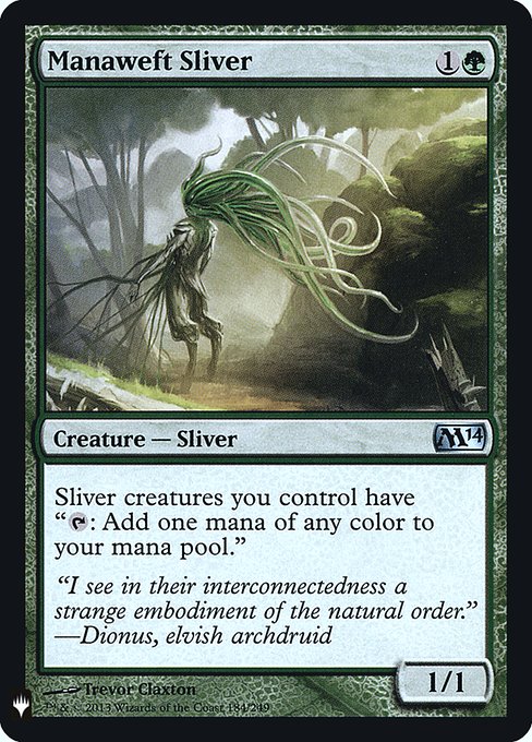Manaweft Sliver (Mystery Booster Retail Edition Foils) Near Mint Foil