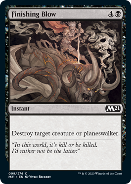 Finishing Blow (Magic 2021 Core Set) Near Mint