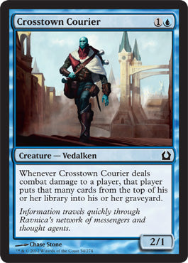 Crosstown Courier (Return to Ravnica) Light Play Foil