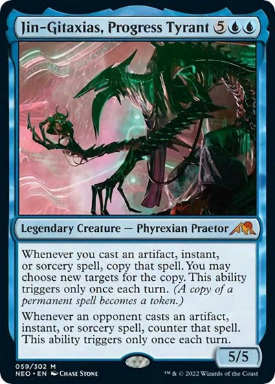Jin-Gitaxias, Progress Tyrant (Kamigawa: Neon Dynasty) Near Mint