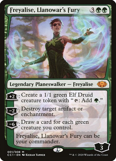 Freyalise, Llanowar's Fury (Commander Collection: Green) Light Play