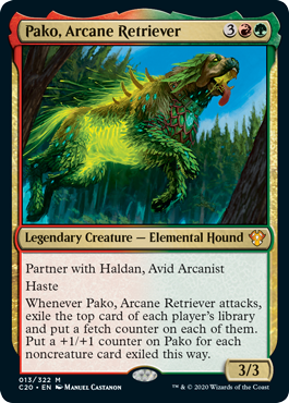 Pako, Arcane Retriever (Commander 2020 Ikoria) Near Mint Foil