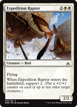 Expedition Raptor (Oath of the Gatewatch) Medium Play