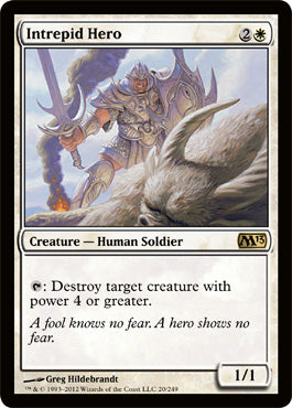 Intrepid Hero (Magic 2013 Core Set) Medium Play