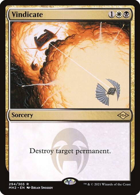 Vindicate (Foil Etched) (Modern Horizons 2) Near Mint Foil