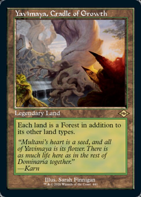 Yavimaya, Cradle of Growth (Retro Frame) (Modern Horizons 2) Near Mint Foil