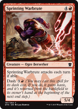 Sprinting Warbrute (Dragons of Tarkir) Medium Play
