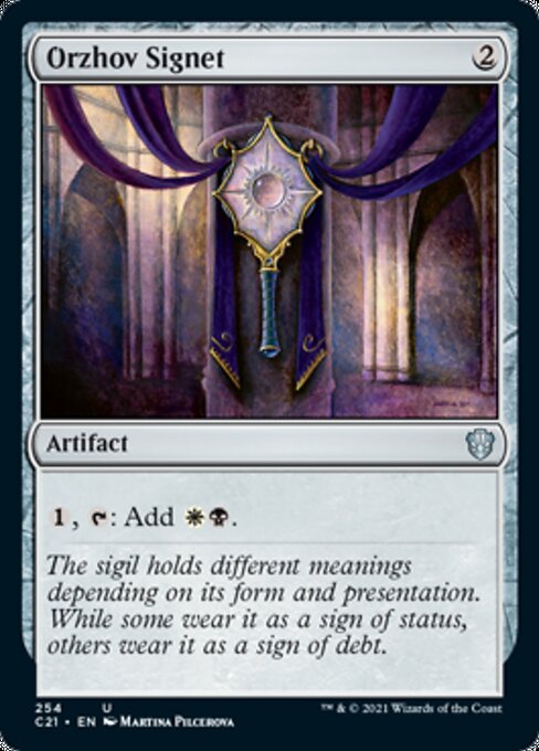 Orzhov Signet (Commander 2021 Strixhaven) Near Mint