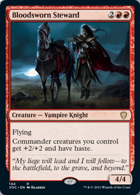 Bloodsworn Steward (Commander 2021 Crimson Vow) Light Play