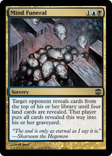 Mind Funeral (Alara Reborn) Medium Play Foil