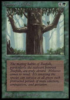 Ironroot Treefolk (Alpha) Heavy Play