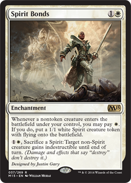 Spirit Bonds (Magic 2015 Core Set) Medium Play