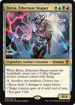 Breya, Etherium Shaper (Commander 2016 Edition) Light Play Foil