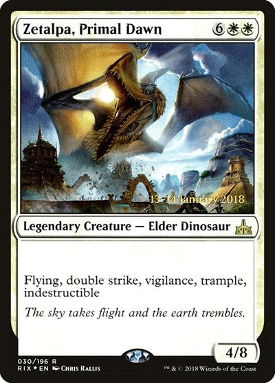 Zetalpa, Primal Dawn (Promos: Prerelease Cards) Light Play Foil