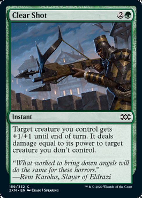 Clear Shot (Double Masters) Near Mint Foil