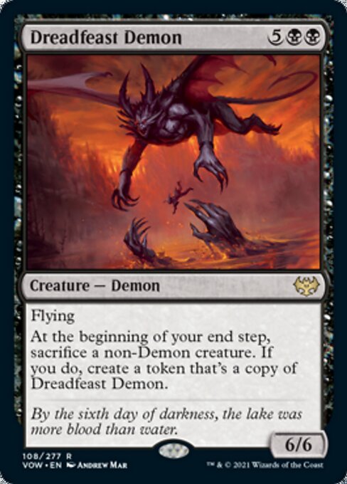 Dreadfeast Demon (Innistrad: Crimson Vow) Light Play