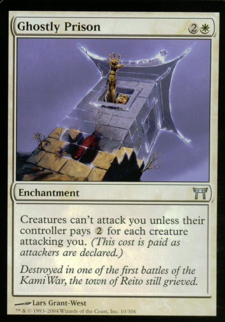 Ghostly Prison (Champions of Kamigawa) Light Play Foil