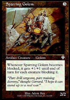 Sparring Golem (Invasion) Near Mint Foil