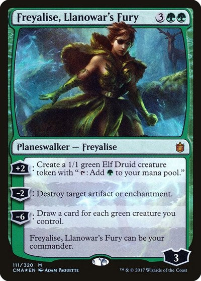 Freyalise, Llanowar's Fury (Commander Anthology) Near Mint Foil