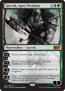 Garruk, Apex Predator (Magic 2015 Core Set) Medium Play