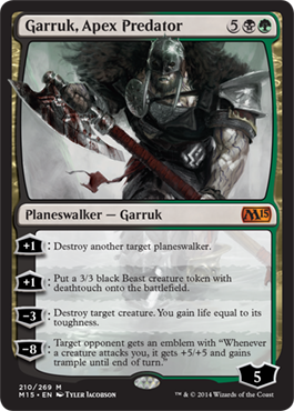 Garruk, Apex Predator (Magic 2015 Core Set) Near Mint Foil