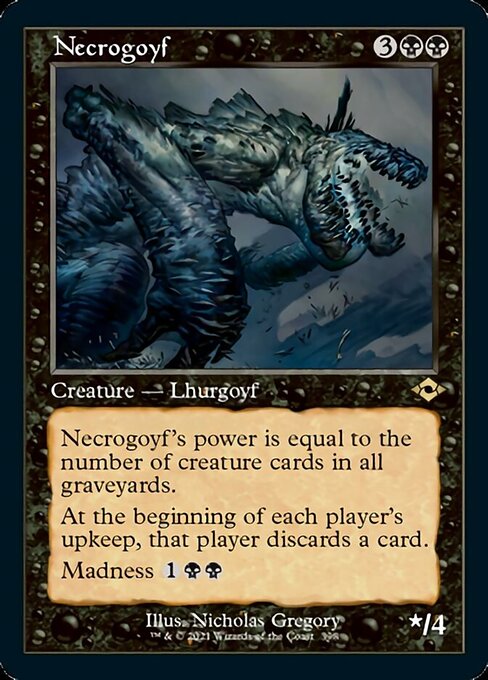 Necrogoyf (Retro Frame) (Modern Horizons 2) Light Play Foil