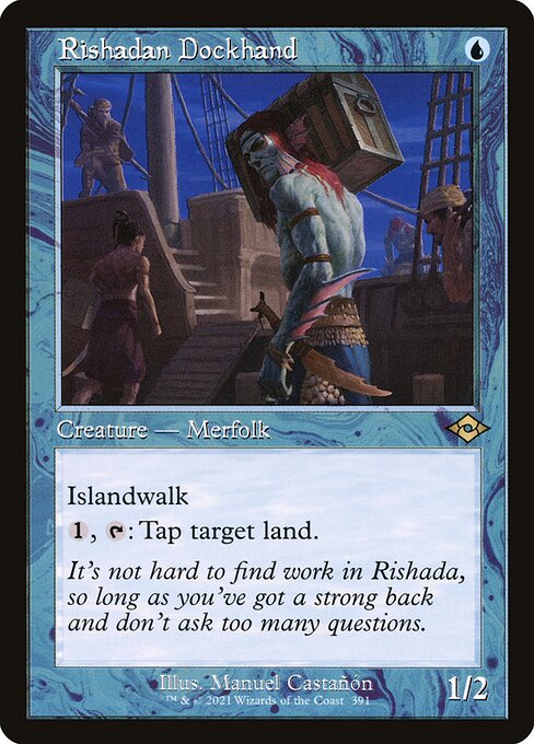 Rishadan Dockhand (Retro Frame) (Foil Etched) (Modern Horizons 2) Near Mint Foil
