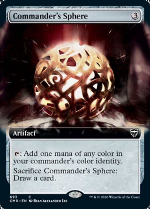 Commander's Sphere (Extended Art) (Commander Legends) Medium Play Foil