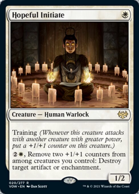Hopeful Initiate (Innistrad: Crimson Vow) Light Play