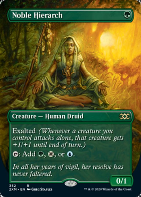 Noble Hierarch (Borderless) (Double Masters) Near Mint