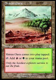 Shivan Oasis (Invasion) Medium Play