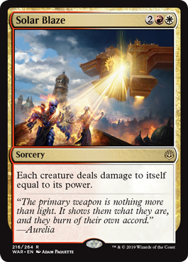 Solar Blaze (War of the Spark) Near Mint