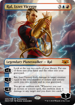 Ral, Izzet Viceroy (Guilds of Ravnica Mythic Edition) Near Mint Foil