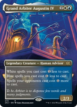 Grand Arbiter Augustin IV (Borderless) (Double Masters 2022) Light Play Foil