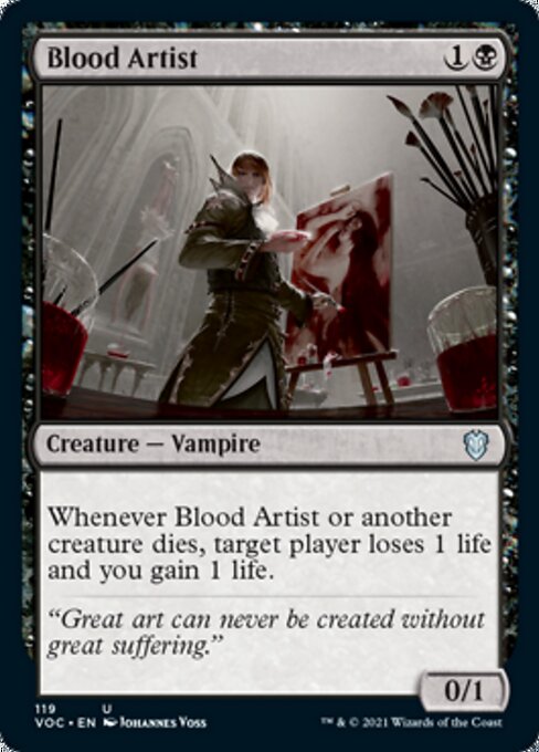 Blood Artist (Commander 2021 Crimson Vow) Near Mint