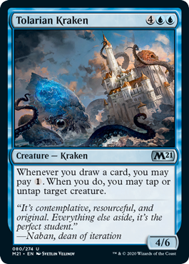 Tolarian Kraken (Magic 2021 Core Set) Medium Play
