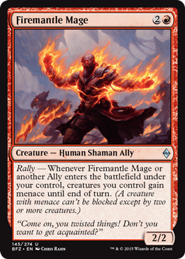 Firemantle Mage (Battle for Zendikar) Near Mint Foil