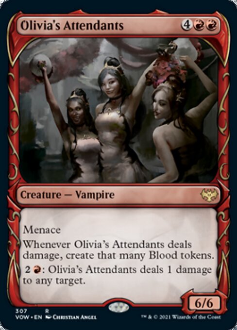 Olivia's Attendants (Showcase) (Innistrad: Crimson Vow) Near Mint Foil