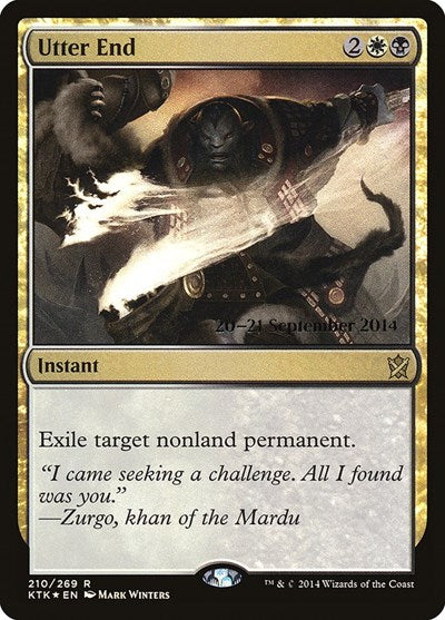 Utter End (Promos: Prerelease Cards) Medium Play Foil
