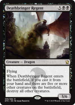 Deathbringer Regent (Dragons of Tarkir) Light Play