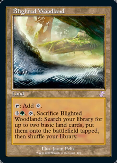 Blighted Woodland (Time Spiral Remastered) Near Mint Foil