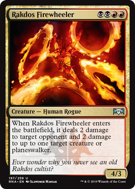 Rakdos Firewheeler (Ravnica Allegiance) Medium Play