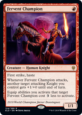 Fervent Champion (Throne of Eldraine) Light Play