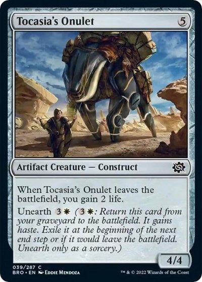 Tocasia's Onulet (The Brothers' War) Light Play Foil