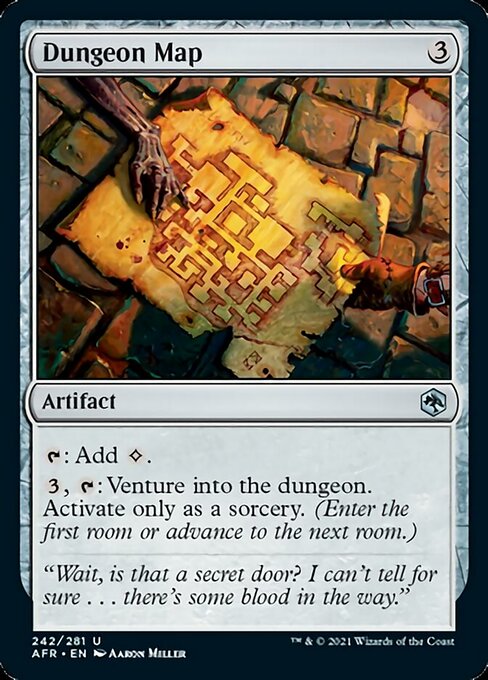 Dungeon Map (Adventures in the Forgotten Realms) Light Play