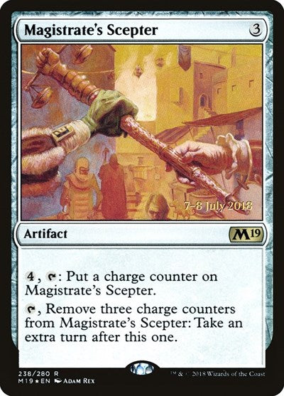 Magistrate's Scepter (Promos: Prerelease Cards) Light Play Foil