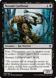 Nezumi Cutthroat (Masters 25) Near Mint Foil