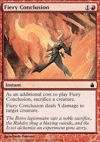 Fiery Conclusion (Ravnica) Light Play